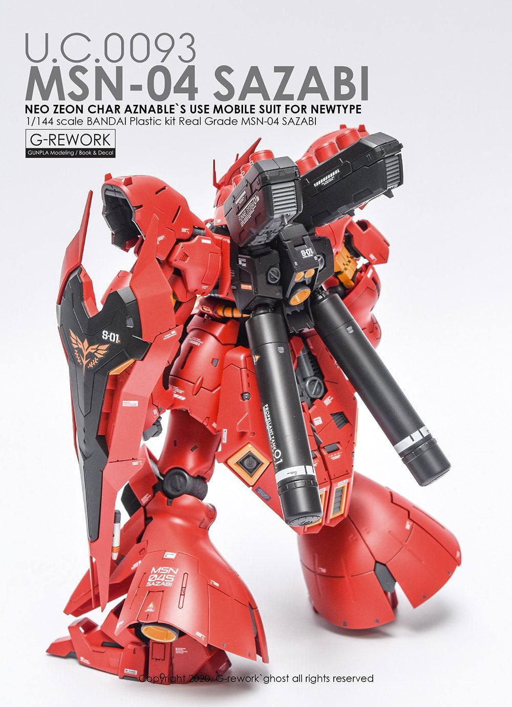 CD-RG29 - RG 1/144 MSN-04 Sazabi Water Decal 2.0 [G-REWORK] - Show Me What You Bot
