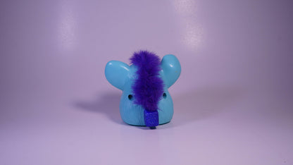Rolling Furby [Light Blue with Purple] - Vintage Mcdonald's Toy - Show Me What You Bot