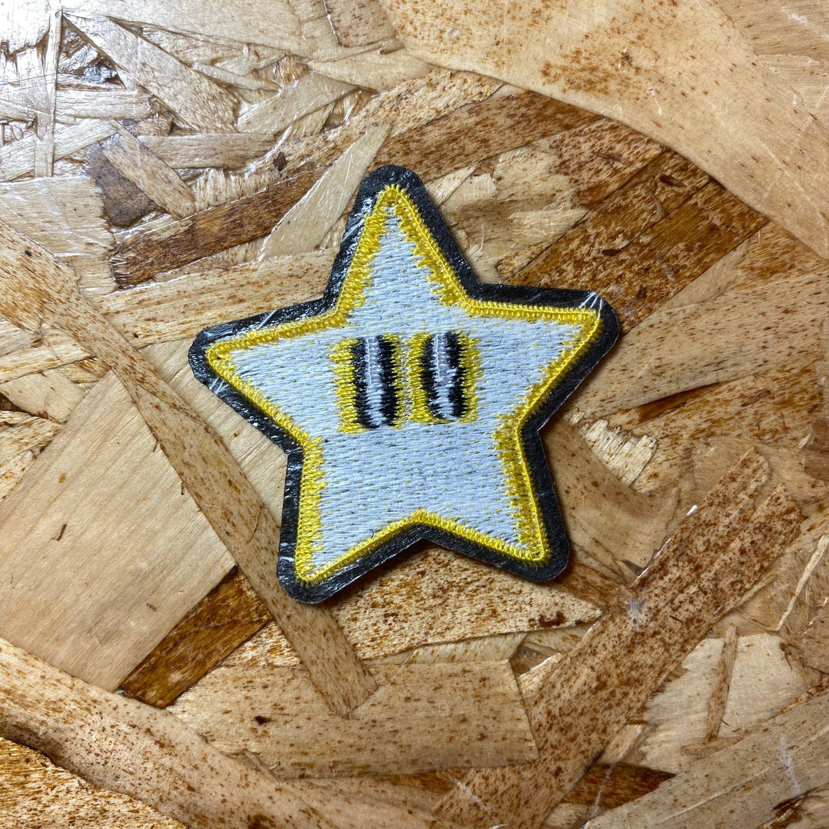 Mario's Super Star Iron-On Patch - Show Me What You Bot