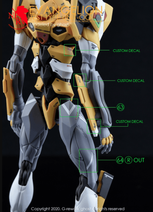 CD-RG-E0 - RG 1/144 Evangelion Unit-00 Water Decal [G-REWORK] - Show Me What You Bot