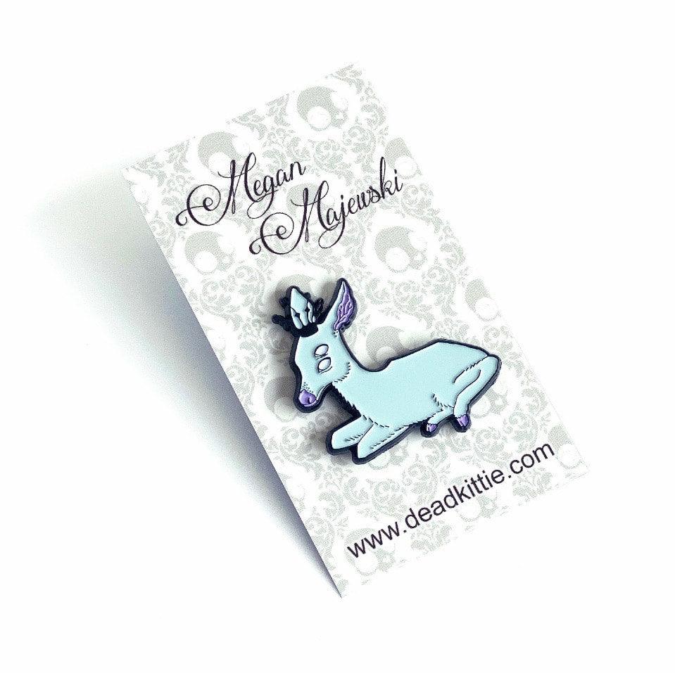 Nott | Ghost Deer Enamel Pin by Megz Majewski - Show Me What You Bot