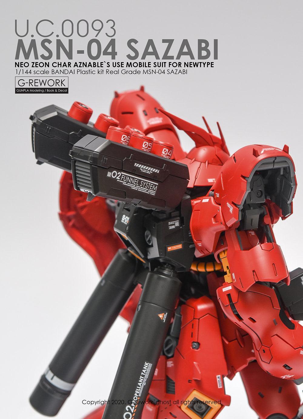 CD-RG29 - RG 1/144 MSN-04 Sazabi Water Decal 2.0 [G-REWORK] - Show Me What You Bot