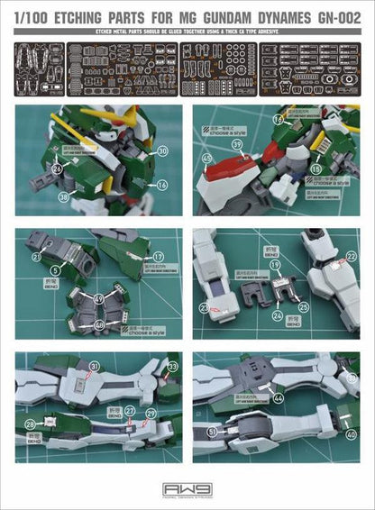 S09 - MG 1/100 Gundam Dynames Photo Etch Parts [Madworks] - Show Me What You Bot