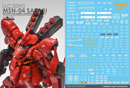 CD-RG29 - RG 1/144 MSN-04 Sazabi Water Decal 2.0 [G-REWORK] - Show Me What You Bot