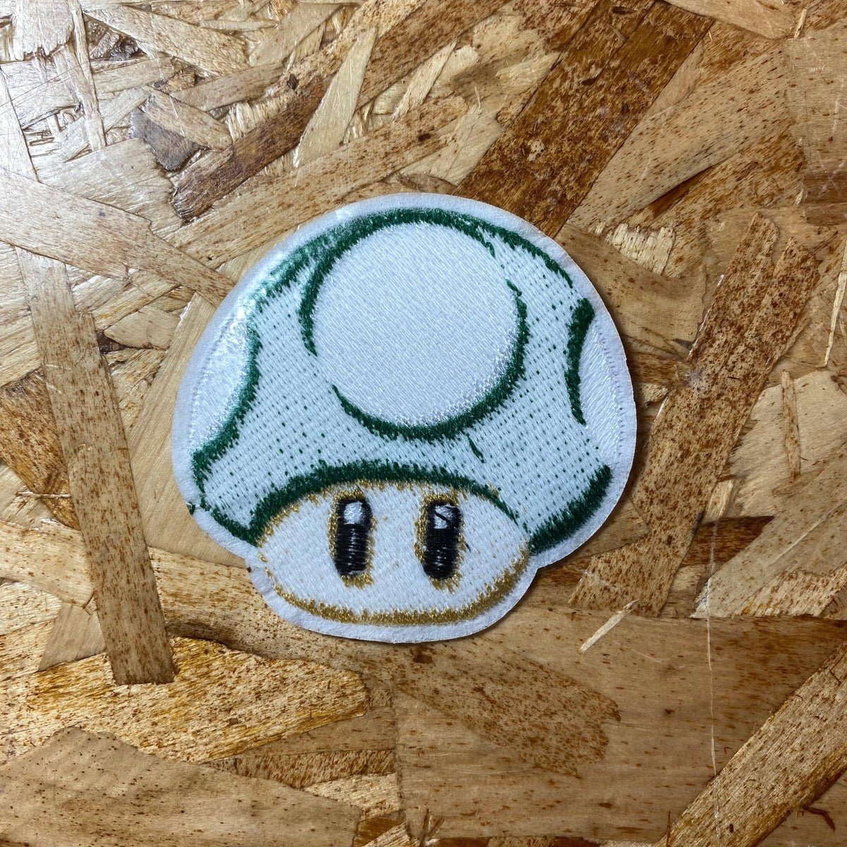Mario's 1UP Mushroom Iron-On Patch - Show Me What You Bot