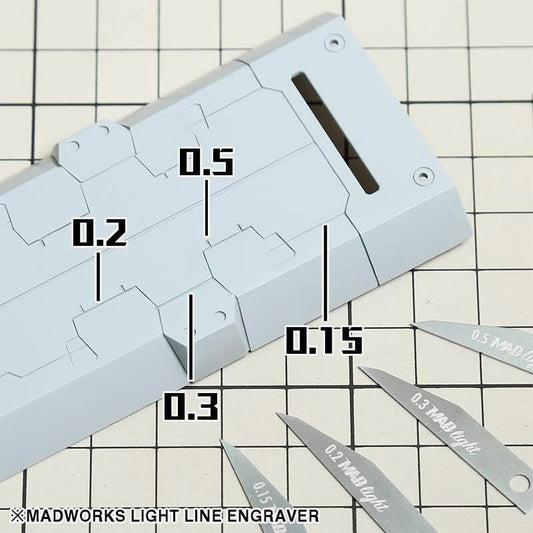 Madworks - 35003 Light Panel Line Engraver - 0.3mm Curved Chisel [Madworks] - Show Me What You Bot