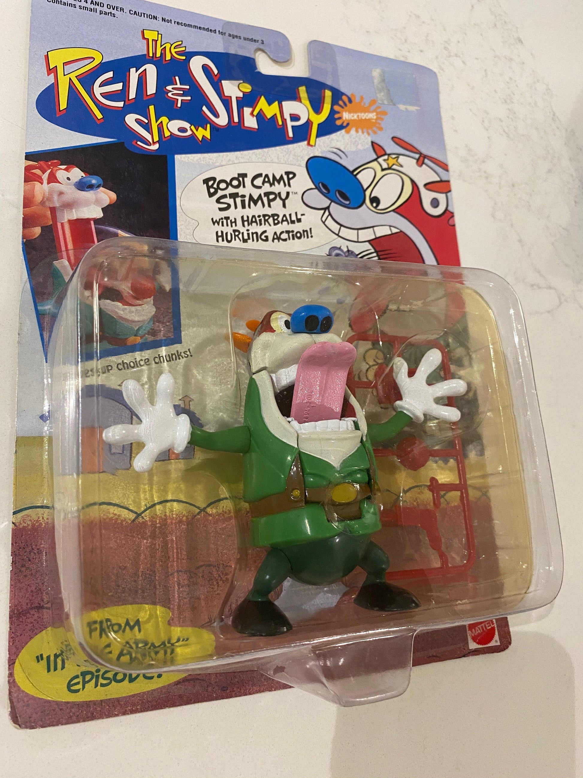 Boot Camp Stimpy | Primo Vintage Action Figure (In Box) - Show Me What You Bot
