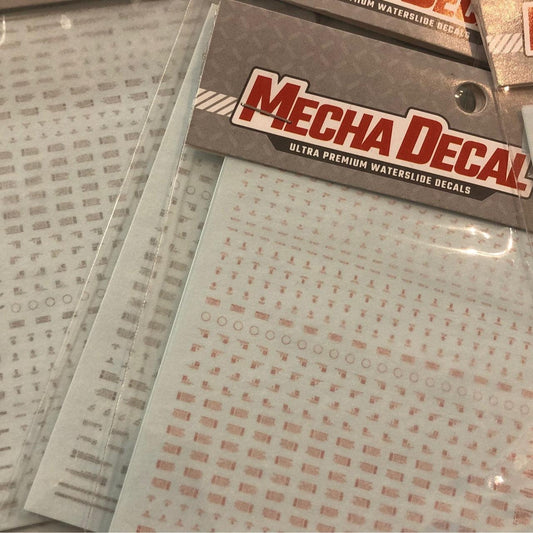 Mecha Decals 002 - Red - 1/100 Scale - Show Me What You Bot