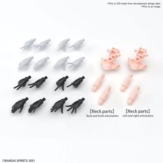 30MS OPTION HAND PARTS | WHITE/BLACK | [2022] - Show Me What You Bot