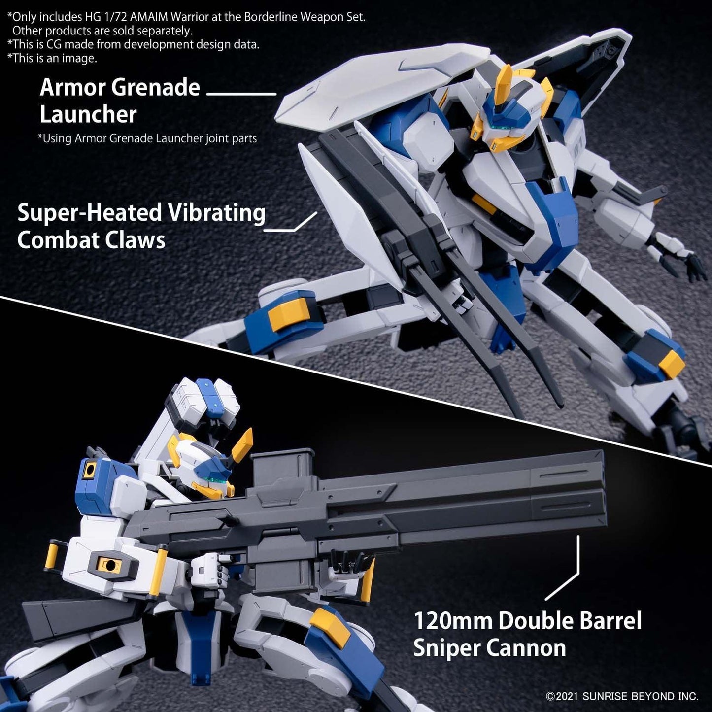 HG 1/72 AMAIM Warrior at the Borderline Weapon Set [2022] - Show Me What You Bot