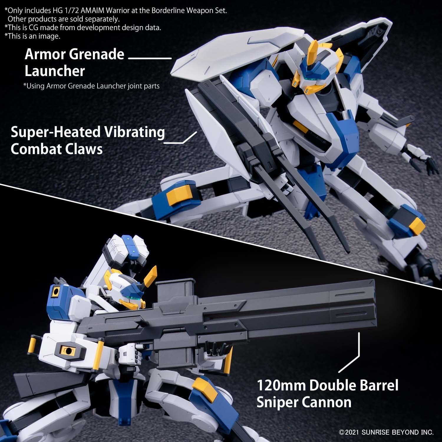 HG 1/72 AMAIM Warrior at the Borderline Weapon Set [2022] - Show Me What You Bot