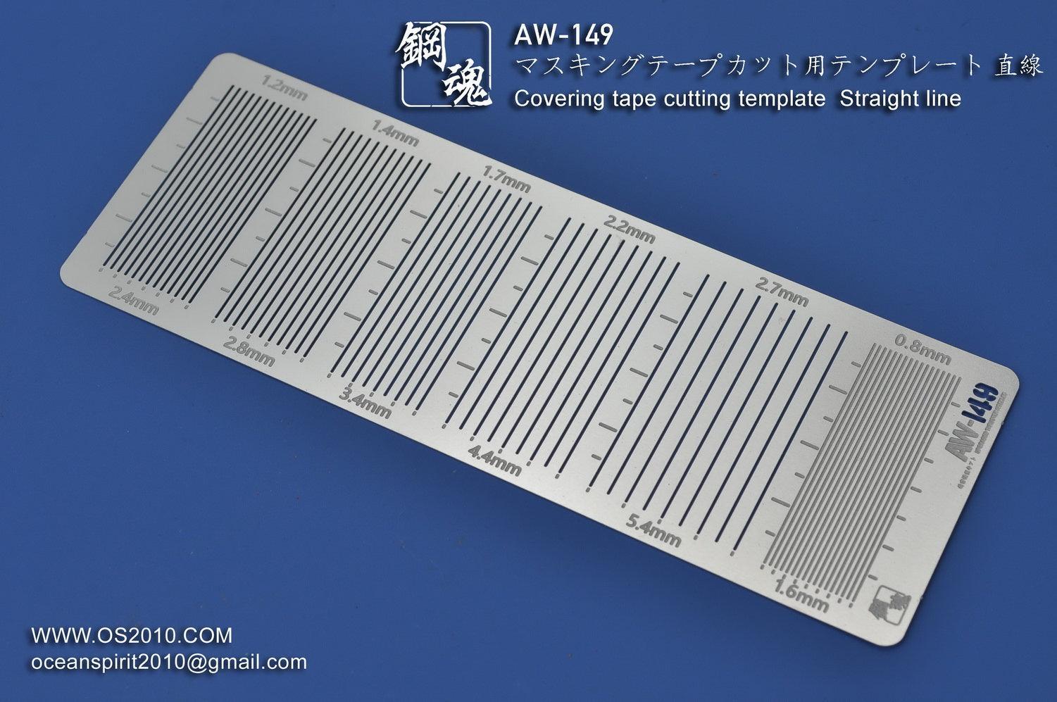 AW149 - Masking Tape Cutting Template Straight Line [Madworks] - Show Me What You Bot