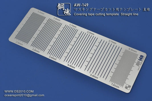 AW149 - Masking Tape Cutting Template Straight Line [Madworks] - Show Me What You Bot