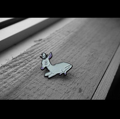 Nott | Ghost Deer Enamel Pin by Megz Majewski - Show Me What You Bot