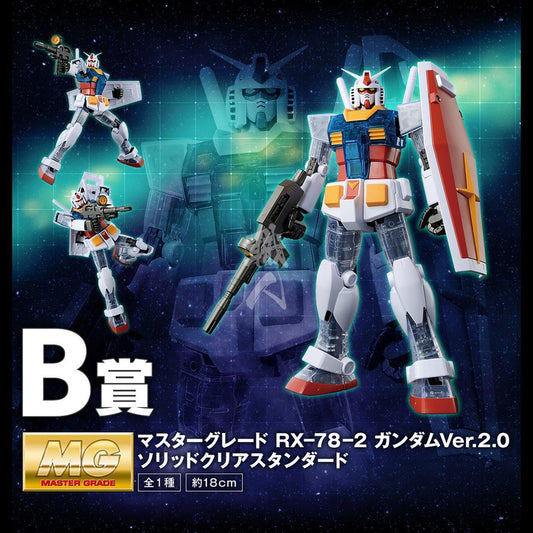 PRIZE B - Ichiban Kuji 40th Anniversary MG 1/100 RX-78-2 Gundam Ver2.0 Partial Clear Standard [2021] - Show Me What You Bot