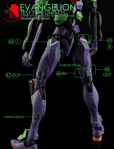 CD-RG-E01 - RG 1/144 Evangelion Unit-01 Water Decal [G-REWORK] - Show Me What You Bot