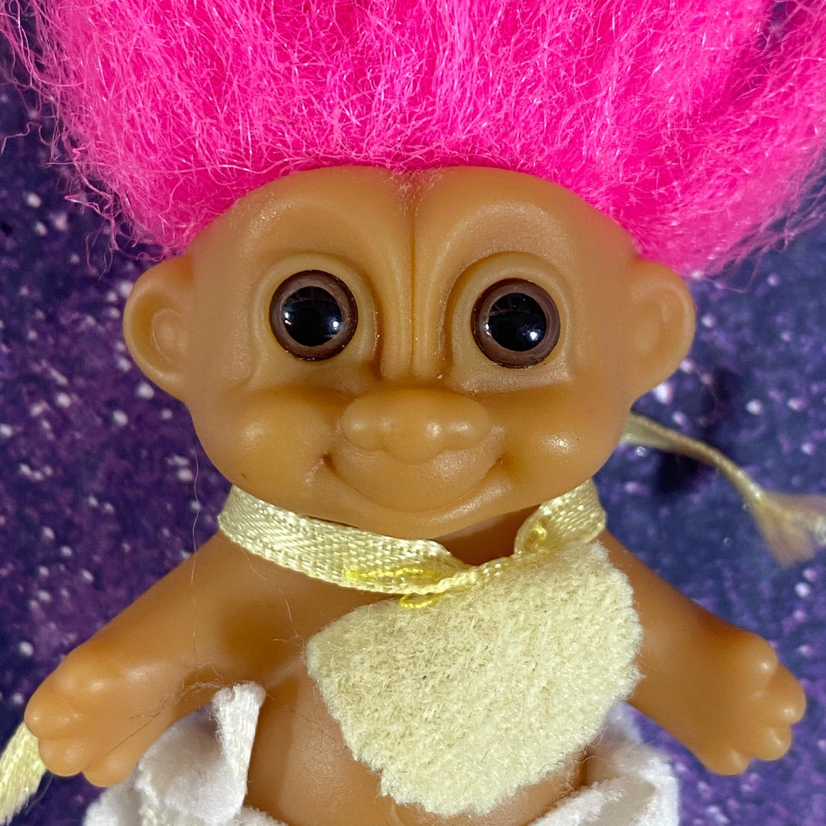 Baby Troll Doll | 1992 Vintage Figure | Pink Hair - Show Me What You Bot