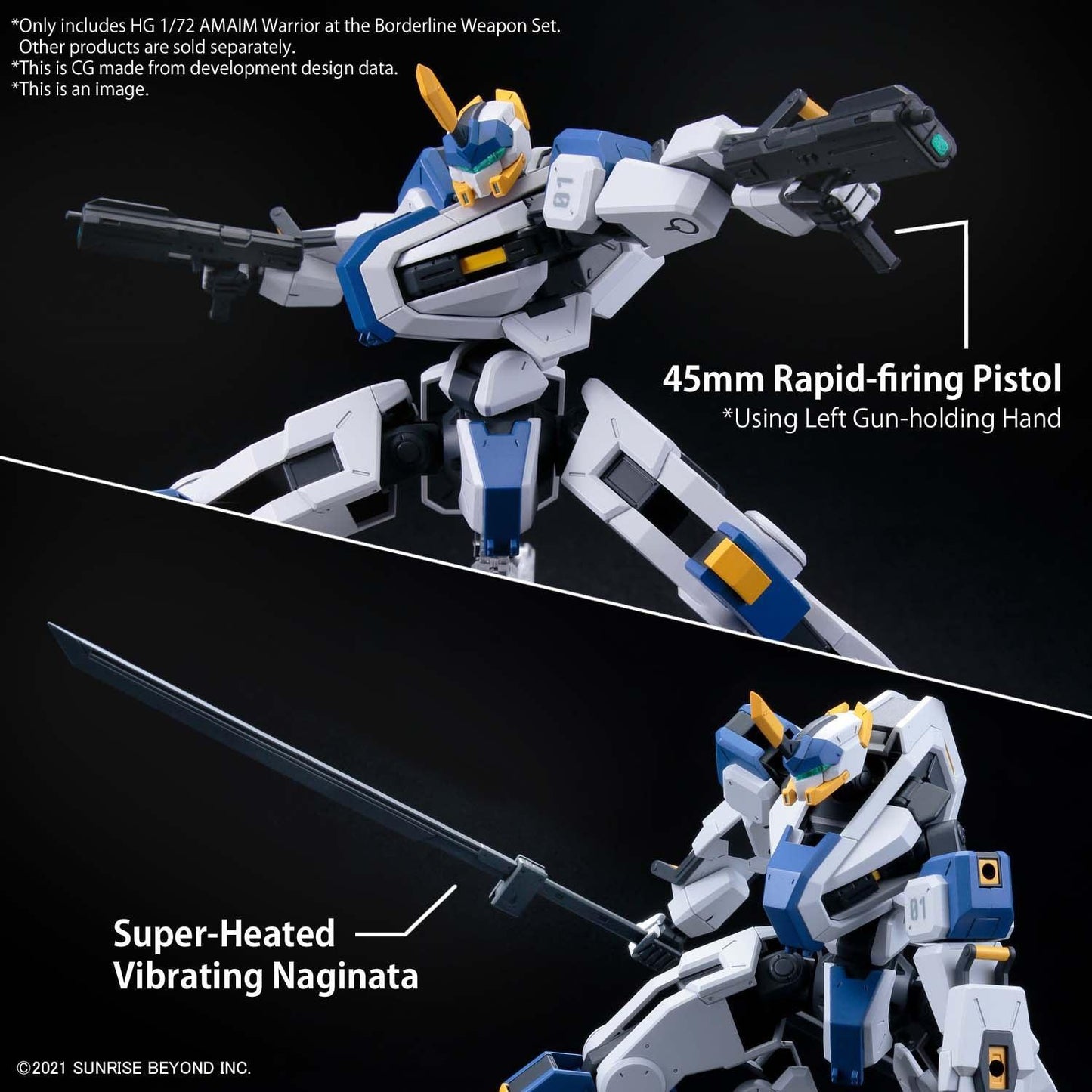 HG 1/72 AMAIM Warrior at the Borderline Weapon Set [2022] - Show Me What You Bot