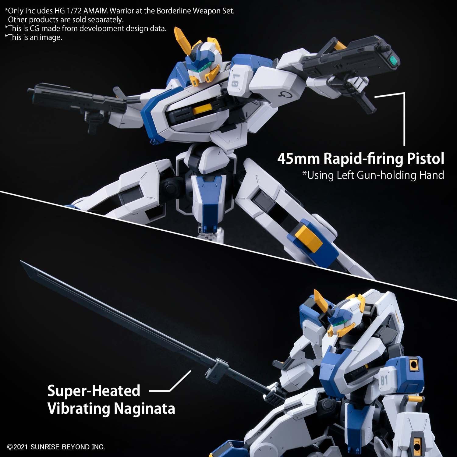 HG 1/72 AMAIM Warrior at the Borderline Weapon Set [2022] - Show Me What You Bot