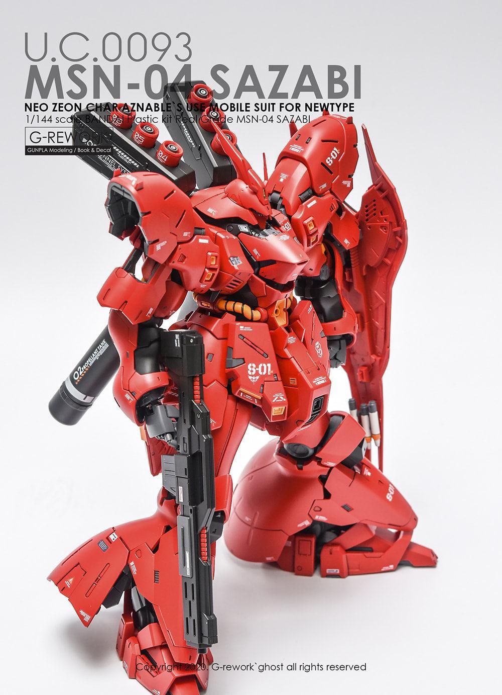 CD-RG29 - RG 1/144 MSN-04 Sazabi Water Decal 2.0 [G-REWORK] - Show Me What You Bot