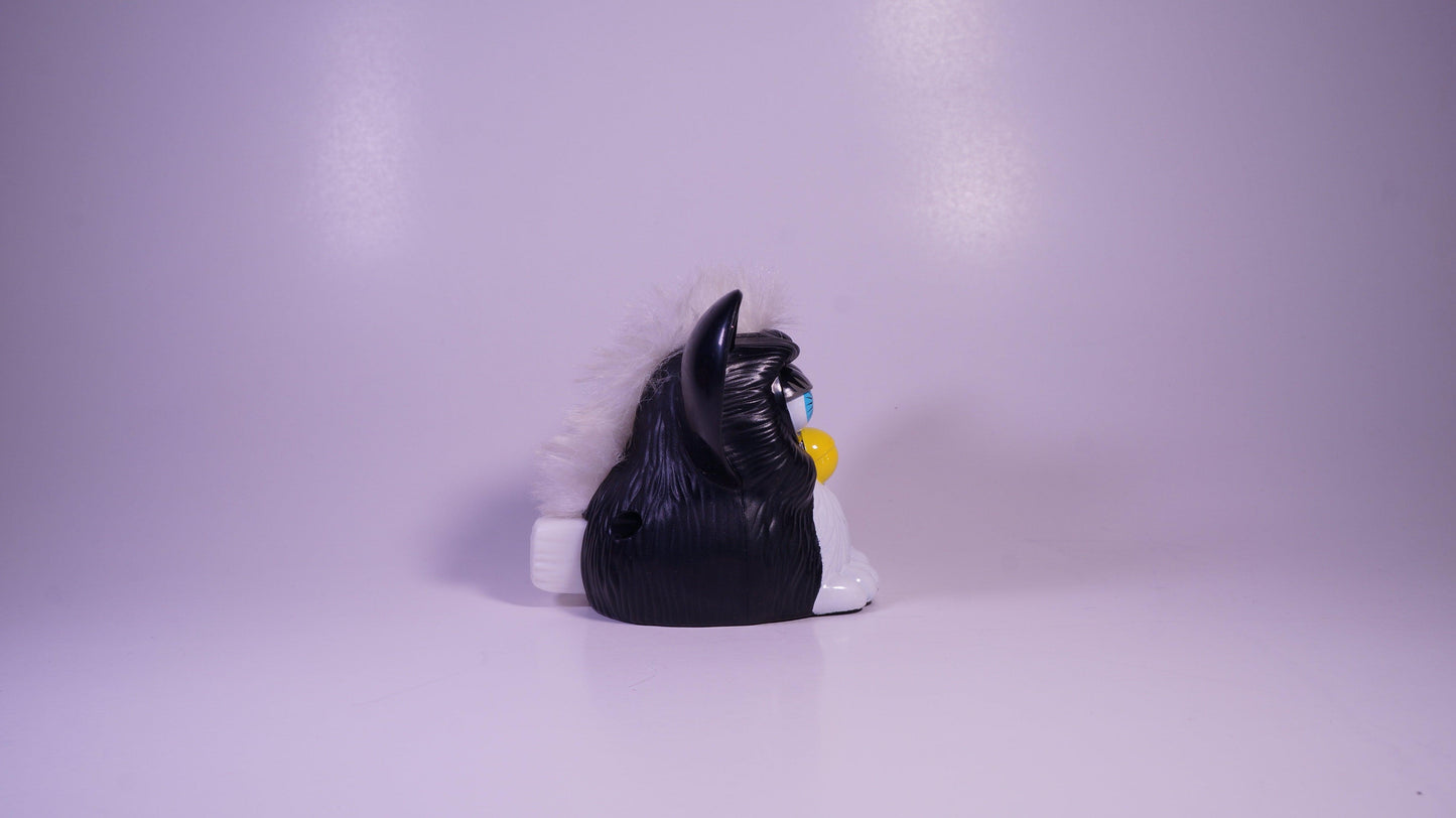 Blinking Furby [Black and White] - Vintage Mcdonald's Toy - Show Me What You Bot