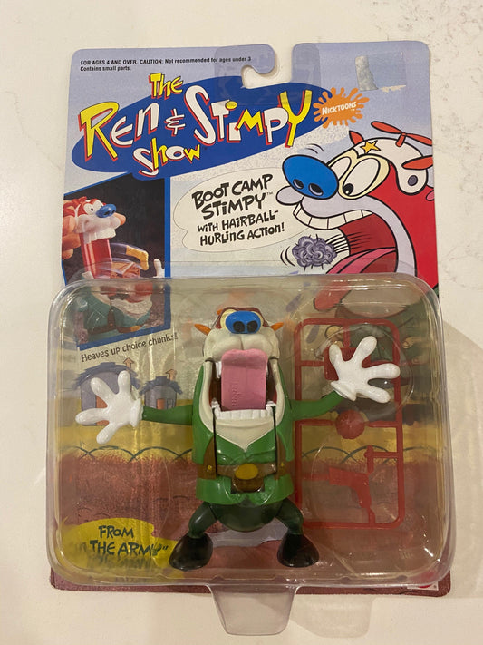 Boot Camp Stimpy | Primo Vintage Action Figure (In Box) - Show Me What You Bot