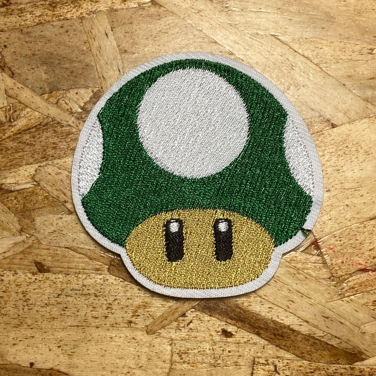 Mario's 1UP Mushroom Iron-On Patch - Show Me What You Bot