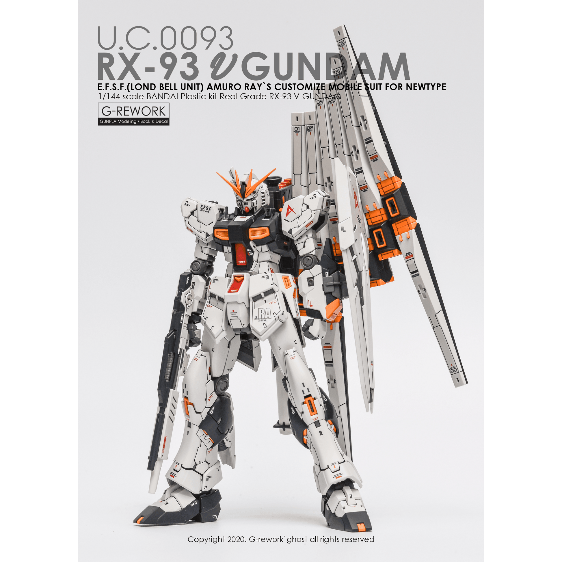 CD-RG32 - RG 1/144 RX-93 V-Gundam Water Decal (2 Versions) [G-REWORK] - Show Me What You Bot
