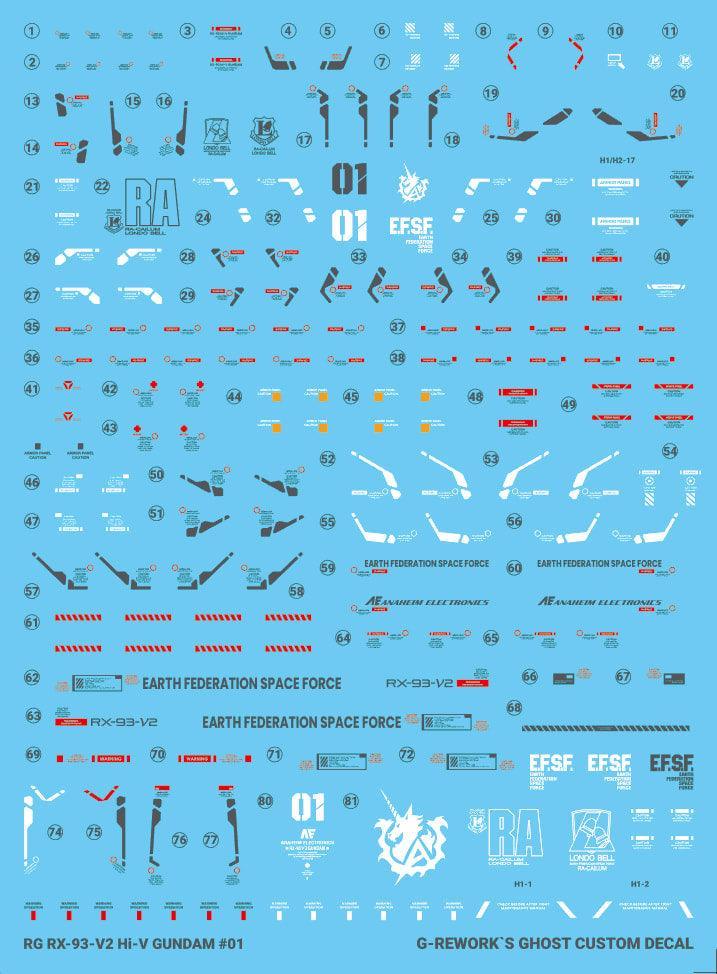 CD-RG36 - RG 1/144 RX-93-2 Hi V Gundam Water Decal [G-REWORK] - Show Me What You Bot