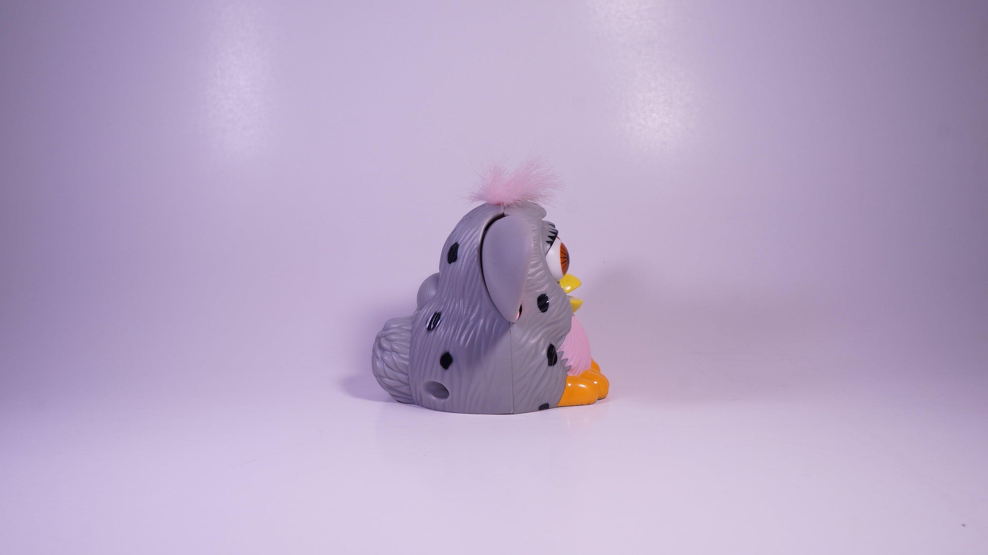 Shifty Eyes Furby [Grey and Pink] - Vintage Mcdonald's Toy - Show Me What You Bot