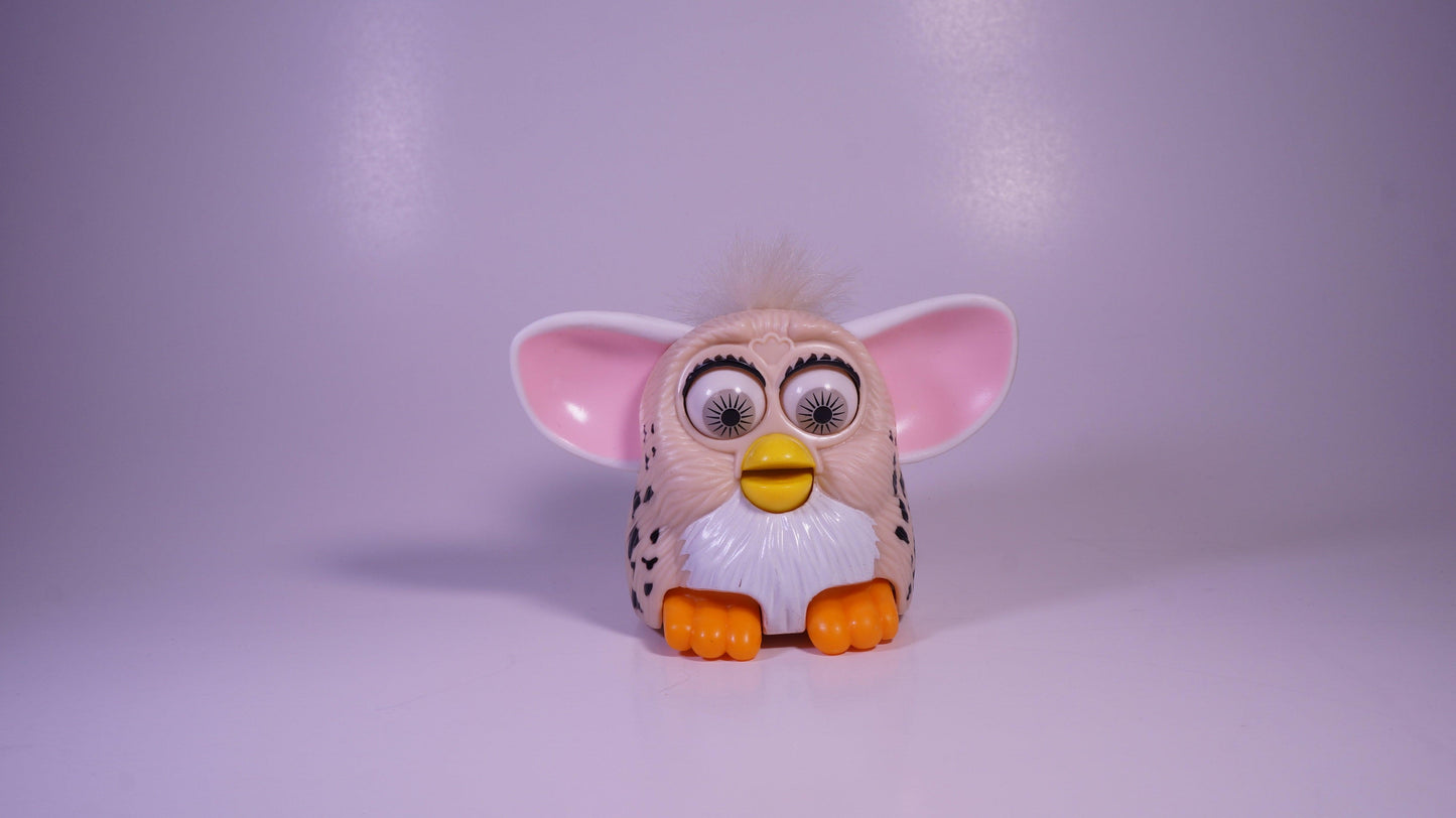 Stomping Furby [Tan Spotted] - Vintage Mcdonald's Toy - Show Me What You Bot