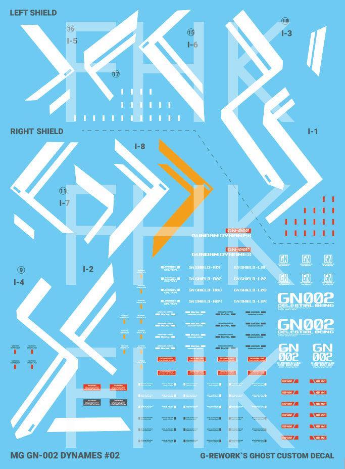 CD-M207 - MG 1/100 Gundam Dynames Water Decal [G-REWORK] - Show Me What You Bot