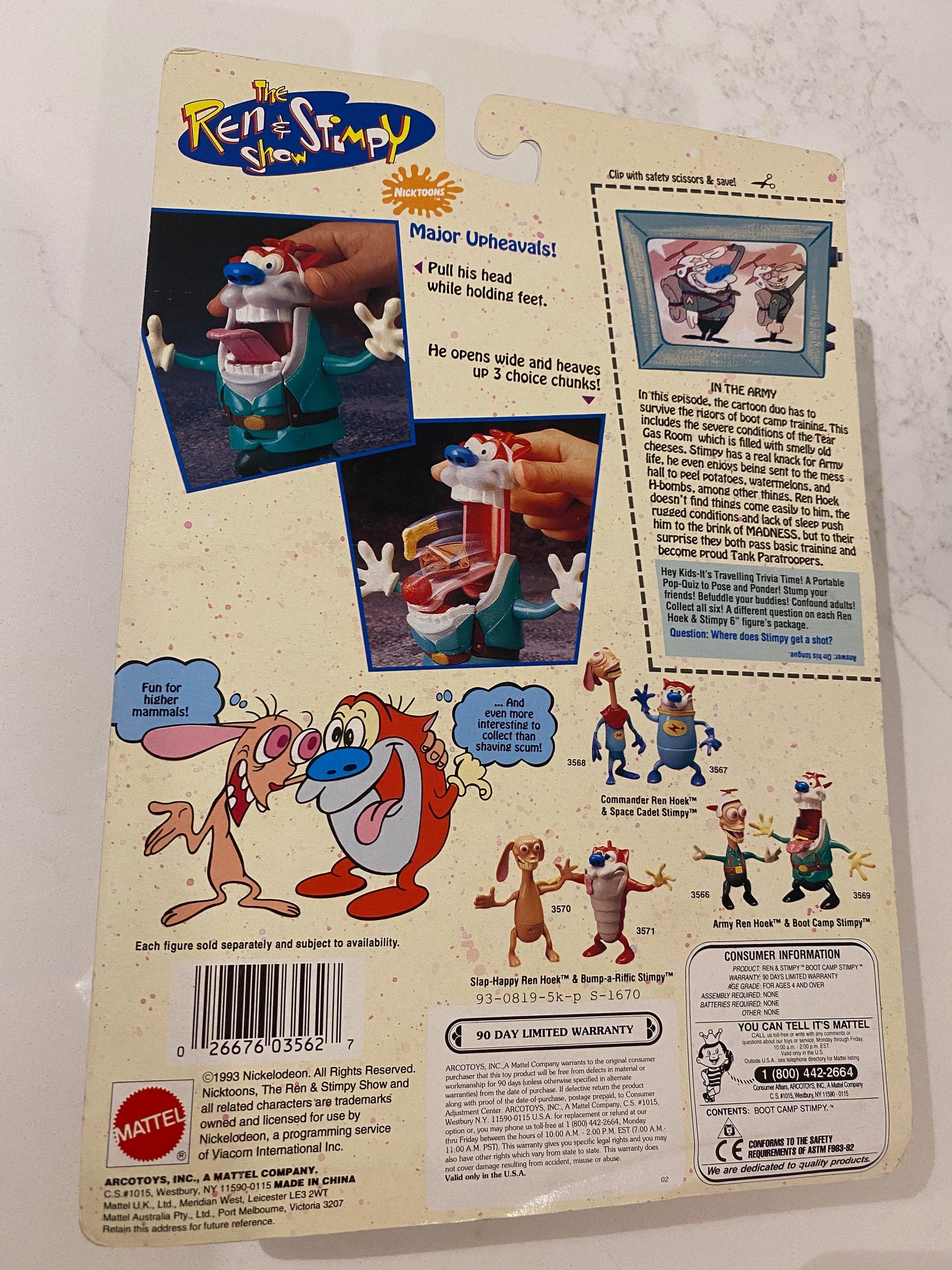 Boot Camp Stimpy | Primo Vintage Action Figure (In Box) - Show Me What You Bot