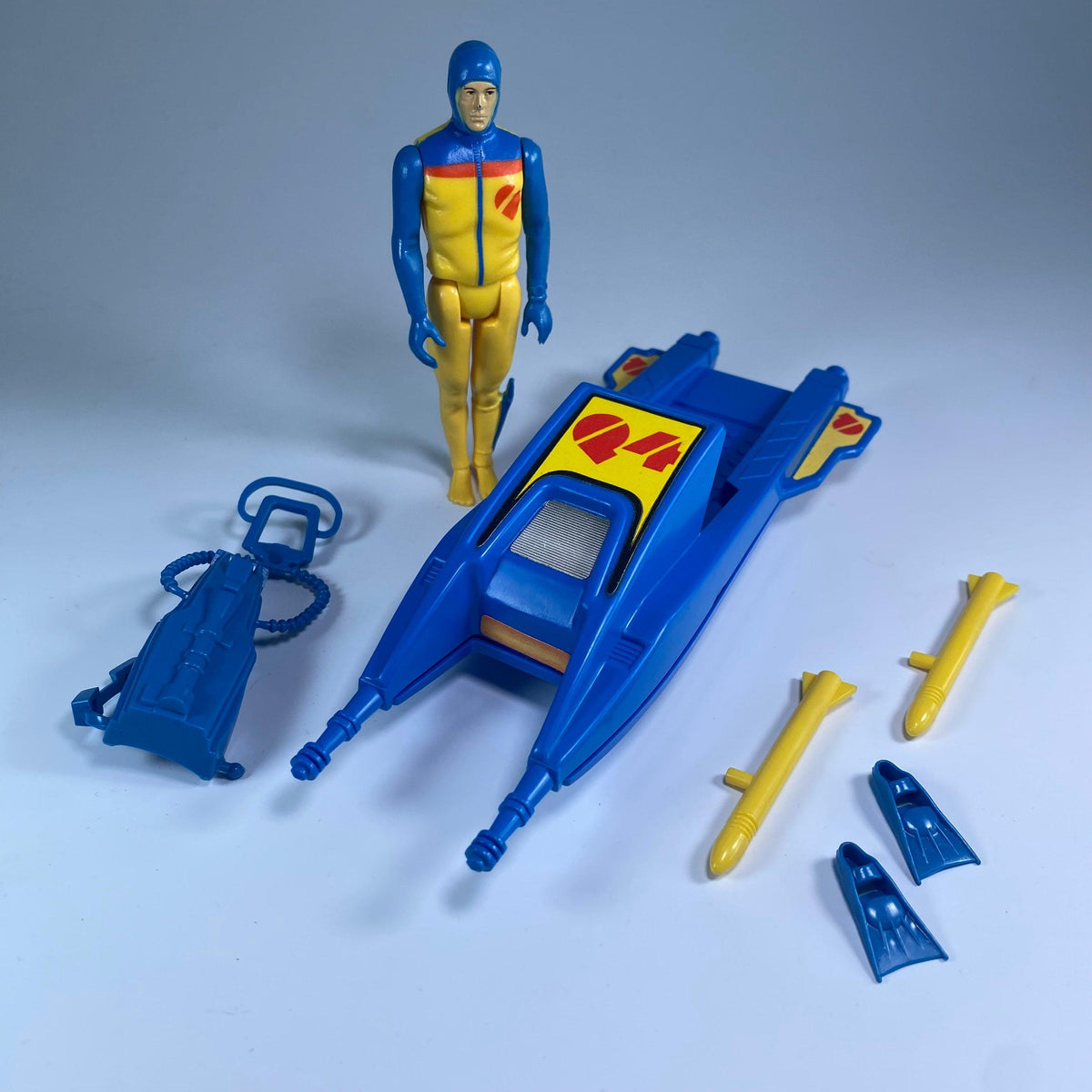 Vintage Q Force | Action Force Action Figure | Stingray Shark - Show Me What You Bot