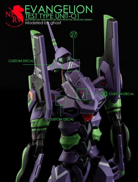 CD-RG-E01 - RG 1/144 Evangelion Unit-01 Water Decal [G-REWORK] - Show Me What You Bot
