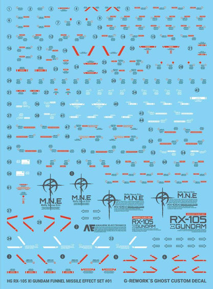 CD-H238 - HG 1/144 RX-105 Xi Gundam Water Decal [G-REWORK] - Show Me What You Bot