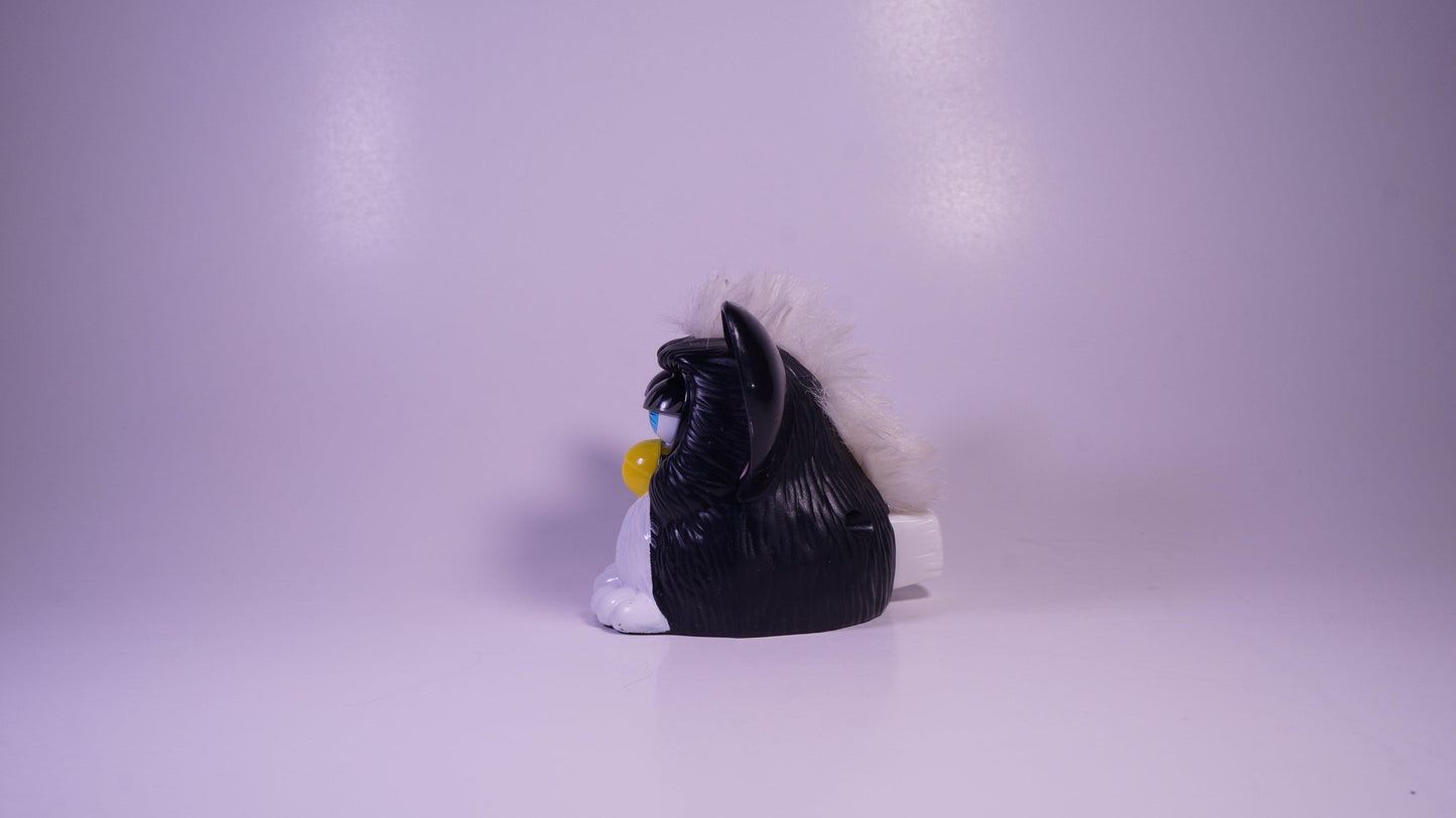 Blinking Furby [Black and White] - Vintage Mcdonald's Toy - Show Me What You Bot