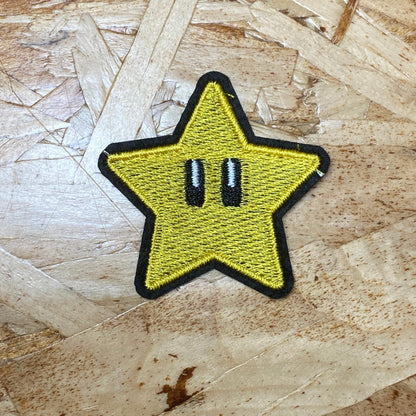 Mario's Super Star Iron-On Patch - Show Me What You Bot