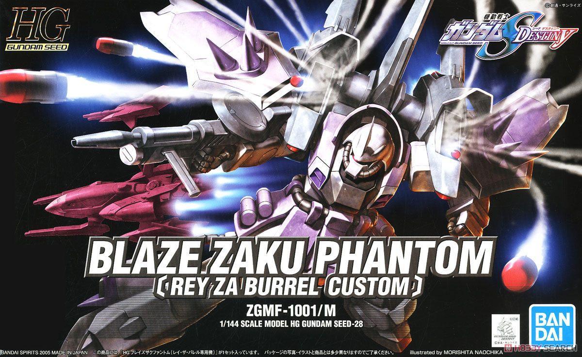 HG 1/144 Blaze Zaku Phantom (Rey Za Burrel Custom) [2005] - Show Me What You Bot