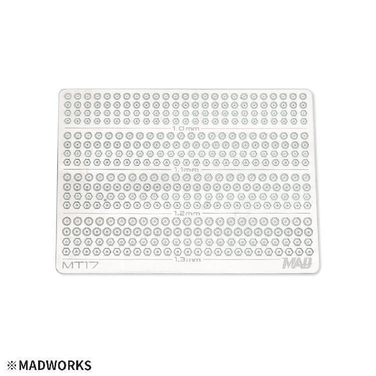 MT17 Photo Etch Hex Head Cap Screw (Nuts & Bolts) (1.0-1.3mm) [Madworks] - Show Me What You Bot