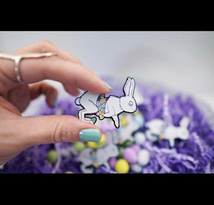 Eostre Easter Bunny | Enamel Pin Megz Majewski - Show Me What You Bot