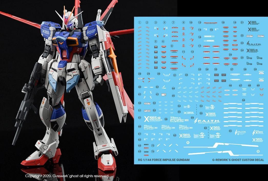RG 1/144 Force Impulse Water Decal [G-REWORK]